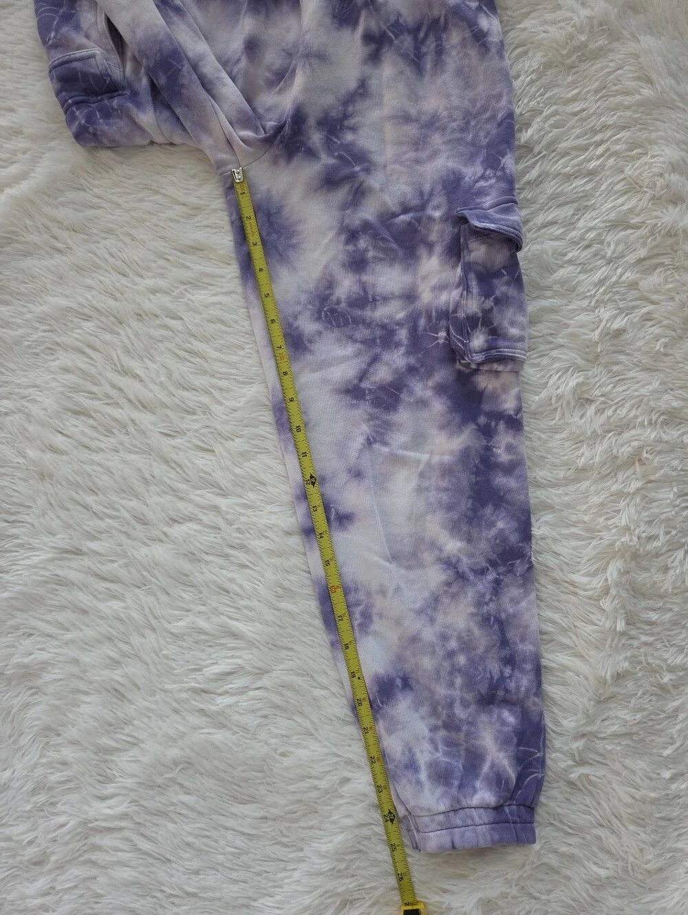 Purple And White Tie Dye Lounge Set Sweatshirt Joggers Girls 11/12 Yrs
